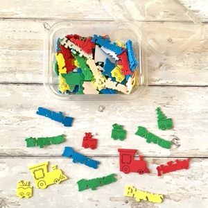 Holiday Train Foam Christmas Stickers Crafts NEW